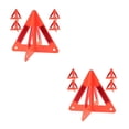 thumbnail image 7 of FRCOLOR 10 pcs  Triangle Reflective Sign Emergency Warning Signs Car Reflective Roadside Signs Safety Road Sign Warning Triangles For Vehicles, 7 of 7