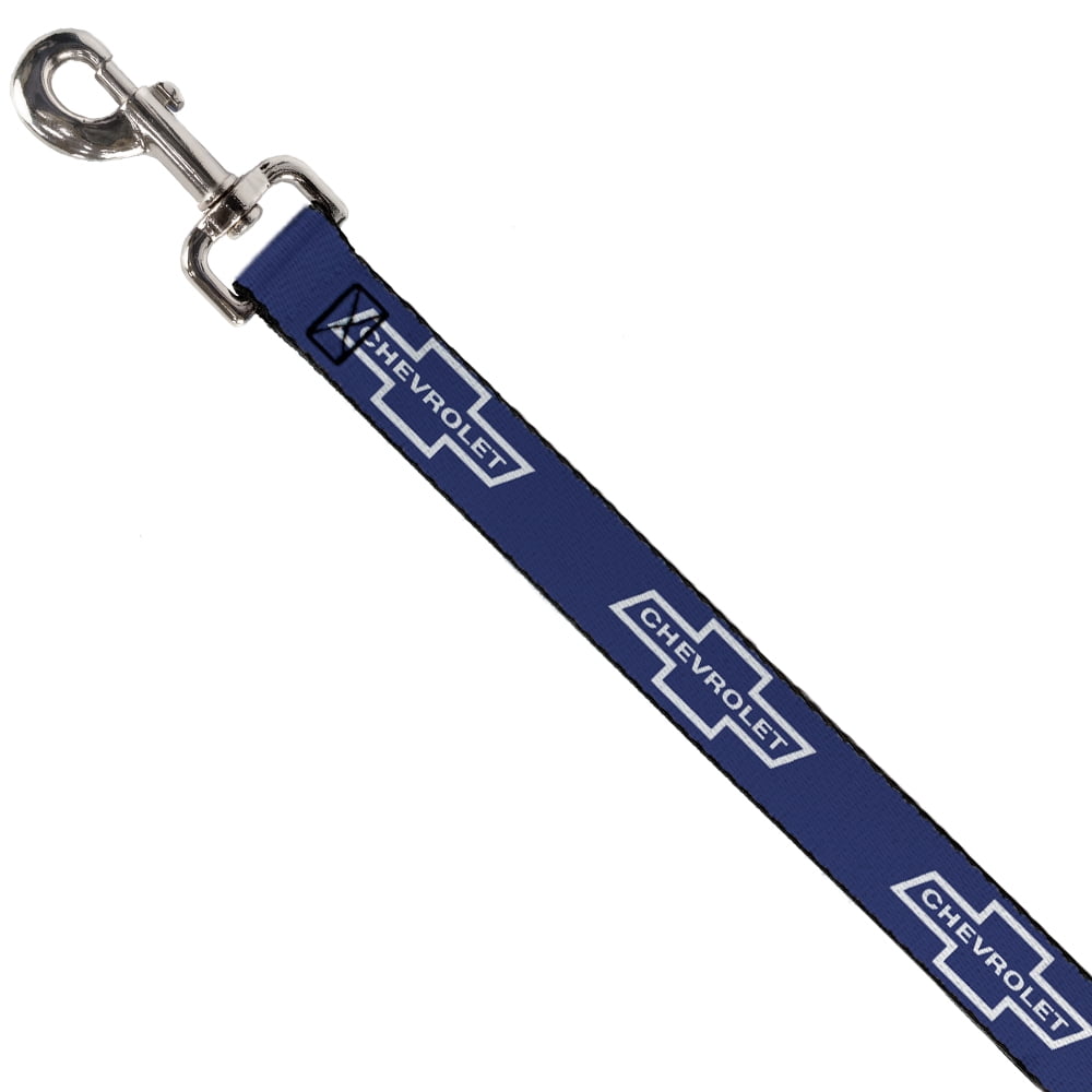 GM General Motors Pet Leash, Dog Leash, 1965 Chevrolet Bowtie Blue White, 6 Feet Long 1.0 Inch Wide