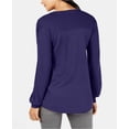 thumbnail image 3 of STYLE & COMPANY $49 Womens New Purple V Neck Tunic Casual Top XS B+B, 3 of 5