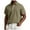Khaki, variant on TKYCMSUAKI Men's Golf T-Shirts Vintage Short Sleeve Button Up Lapel Tennis Shirt Big and Tall Solid Tops Casual Outdoor Vacation Tee