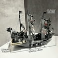 thumbnail image 6 of SALYWEE Black Classical Pirate Ship Construction Set, 710+pcs Building Blocks with Figures, 6 of 8