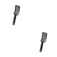 thumbnail image 4 of Seitruly Cepillo de pelo con ventilación, peine curvo profesional, pelo húmedo antiestático, herramientas de peinado saludables para salón, Negro 2piezas, 4 of 6
