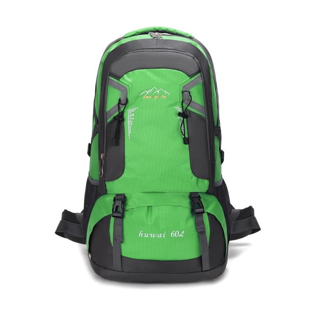Mochilas para acampar al aire libre Capacidad grande Impermeable Deportes Deportes Mochilas Paquete de escalada Pesca Trekking Bolsa de almacenamiento plegable verde 60L Noticed OD003530-02