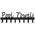 thumbnail image 2 of Coat Hook Rack Wall Mounted Coat Rack Metal Coat Hook Rail for Hat Towel Robes Keys, 2 of 8