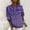 Dark Purple, variant on Womens Sequin Sparkle Tops Glitter Round Neck Shirt Disco Party Tee Shirts (Dark Purple XXXXXXL)