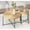 Oak Natural Wood + Antique White, variant on Distressed Cylindrical Design | Versatile for Living or Bedroom Decor | Enhances Home Aesthetic
