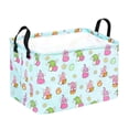 thumbnail image 1 of Fareti Rectangular Easter Basket, Storage Bin Organizer with Handles for Easter Decor, Shelf Basket, Easter Baskets, 1 of 4