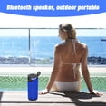 thumbnail image 6 of Weloille Bluetooth Speakers with LED Lights, Wireless Portable Speaker, HD Surround Sound, Bass Boost for Outdoor, Camping, Beach, Pool Use, 6 of 9
