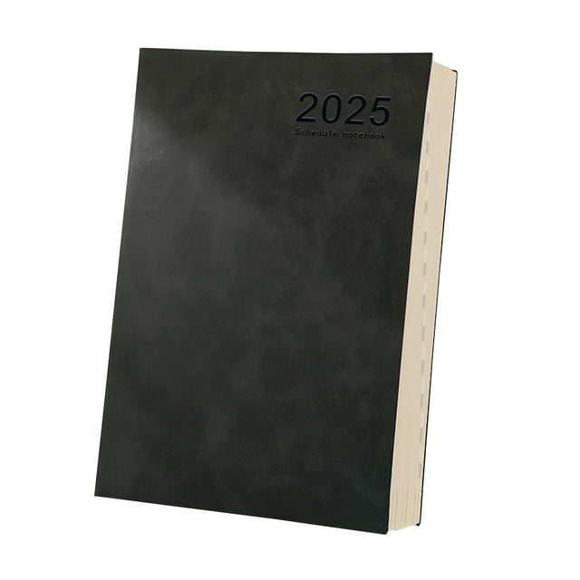 Tabs for Notebooks 2025 Weekly Plan Notebook Hardcover 2025 Calendar Plan wtih Month Label 80Gsm Thick Paper Daily Plan 365 Day Office Plan Weekly and Monthly Planner