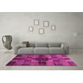 thumbnail image 3 of Ahgly Company Indoor Rectangle Checkered Pink Modern Area Rugs, 2' x 5', 3 of 4