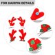 thumbnail image 5 of 4 Uds. Pasador de pelo con forma de cuerno de ciervo con campana, pinzas para el pelo con tema navideño, accesorio navideño clásico para el cabello para niñas y niños, 5 of 5