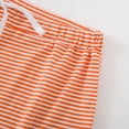 thumbnail image 4 of Defitshape Women's 2 Piece Pajamas Cotton Pjs Summer Lightweight Lounge Sleeveless Striped Printed Short Lounge Set Orange Large, 4 of 4