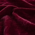 thumbnail image 2 of HiEnd Accents Stella Faux Silk Velvet Flanged Euro Sham Pillow Cover, 27x27 inch, Garnet Red, Romantic Western Modern Traditional Style Luxury Bedding, 2 of 2
