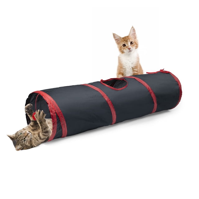 Cat Tunnel Sheldamy de 2 vías para gatos de interior
