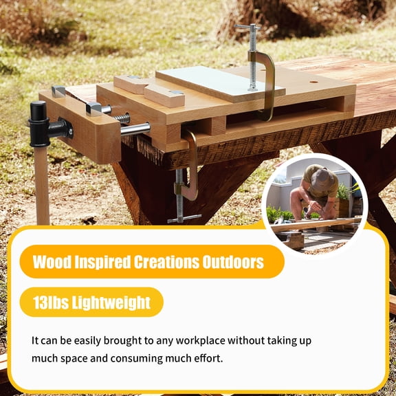 Woodworking Bench Portable Multifunction Hard Wood Vise Workbench Quick Release
