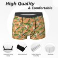 thumbnail image 2 of Men's Boxer Briefs, Hummingbird Palm Leaf Soft Comfy Mens Underwear Boxer Briefs Breathable With Widen Waist, 2 of 7
