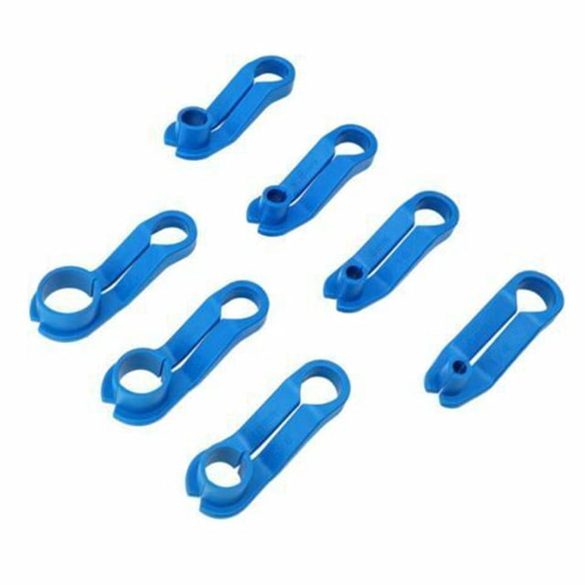 FROVOL 7pcs/Set Auto Conditioning Tubing Disassembly Tool Gasoline Pipe Conditioning Connector Tool Quick Pipe Clip Disassembly adapter Stud disconnect adjustment dentless metal,rust Replaceable keyc