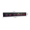 thumbnail image 5 of Three Time Zone World Clock Hotel Digital LED Timer Wall Mounted Cities Name ,Versatile Applications, 5 of 5