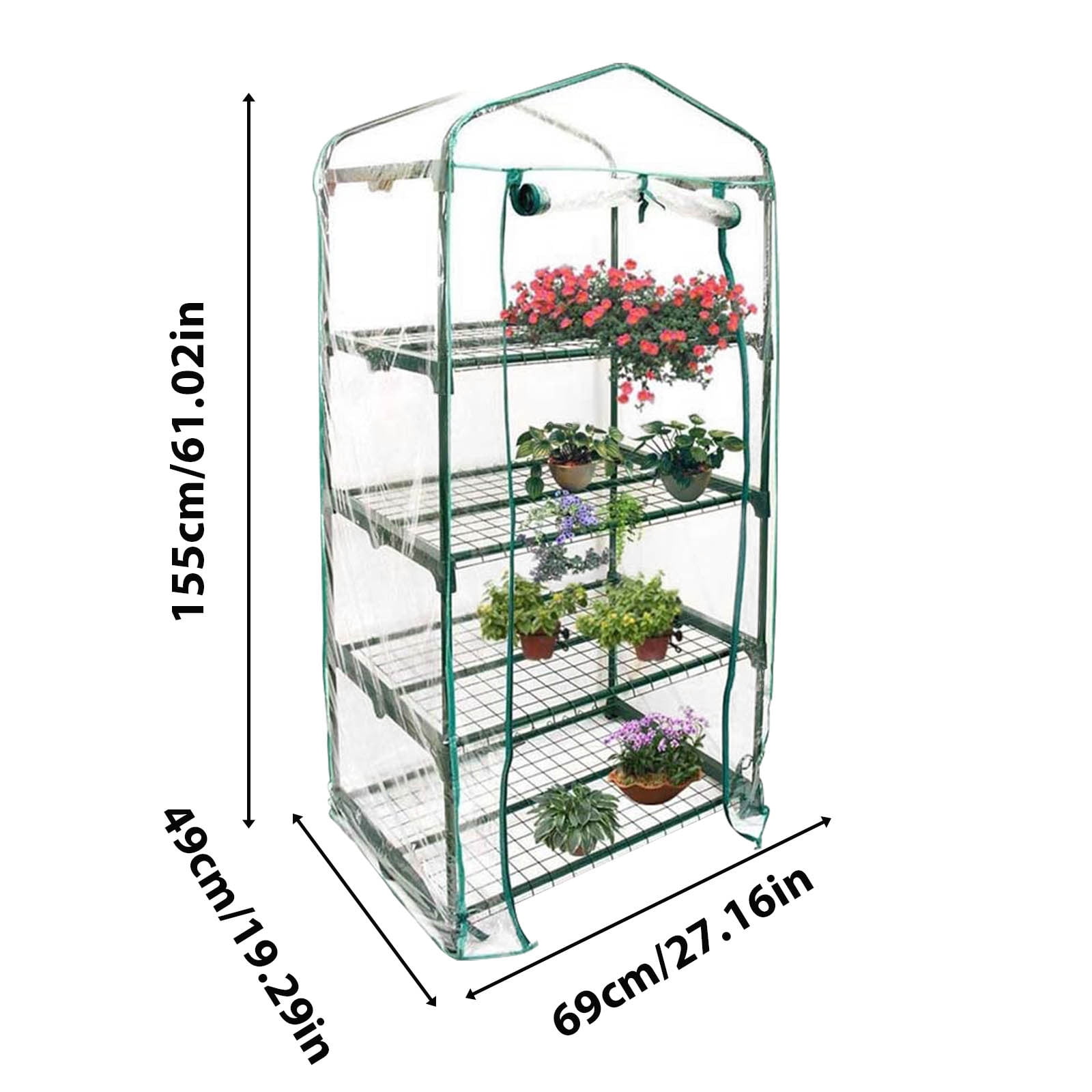 KCGYNP PVC Mini Greenhouse Plant Bag-19 x 27.5 Inches Clearance,Waterproof Protection Garden Plant Cover for Terrace,Courtyard,Balcony,and Indoor Spaces