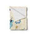 thumbnail image 2 of Unicorn Soft Flannel Fleece Blanket, Pastel Colored Illustration of Several Flying Pony Baby Unicorns in the Air Artwork, Cozy Plush for Indoor and Outdoor Use, 50" x 70", Multicolor, by Ambesonne, 2 of 5