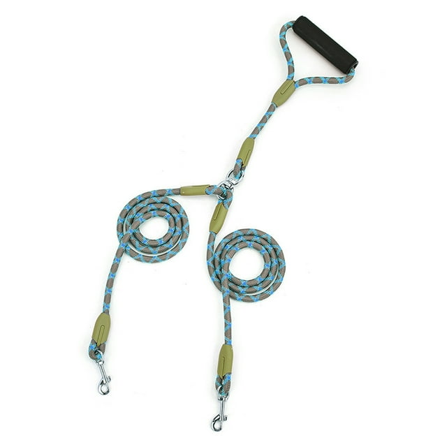 Double Dog Leash 360-degree Swivel Tangle-free Dual Dog Leash Walking Training Lead Splitter for Medium And Large Dogs