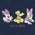 thumbnail image 2 of Junior's Mickey & Friends Full of Smiles Sweatshirt Blue Heather 2X Large, 2 of 4