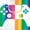 Rainbow Splatter Controller, variant on Elephant Stock Gamer Badass Wall Art - Horizontal Multi Panel Canvas - Living Room Wall Decor - Hobbies And Lifestyle Multi Panel - Black And White Decor - 23" x 14"
