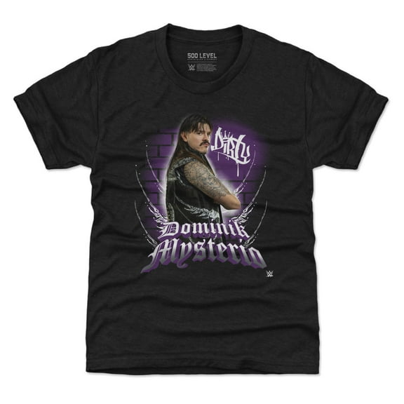 Youth 500 Level Heather Black Dominik Mysterio Dirty T-Shirt