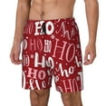 thumbnail image 2 of Balery Ho Pattern Funny Christmas Mens Swim Trunks Swim Shorts for Men Quick Dry Inseam Beach Shorts with Compression Liner Pocket-3X-Large, 2 of 9