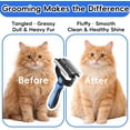 thumbnail image 5 of 3-in-1 Professional Pet Grooming Brush for Dogs & Cats – Dematting Comb, Undercoat Rake & Deshedding Tool for Long & Short Hair, Heavy Shedding & Matted Fur, 5 of 8