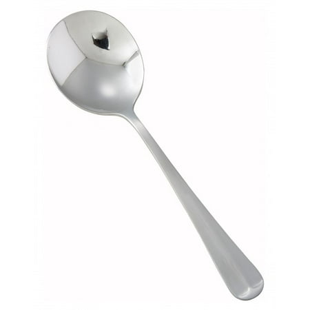 

Winco 0015-04 Lafayette Heavy Weight 18/0 Stainless Steel Bouillon Spoon 6 - 1 doz