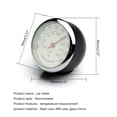thumbnail image 5 of Necvior Simple Style Thermometer with 40mm Panel Diamter ℃/ °F Display Metal Frame Temperature Gauge Meter for Household Office, 5 of 5
