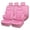All pink, variant on CAR GRAND piping luxury faux PU leathertwo front car seat covers water proof armrest compatible airbag compatible univrsal fit SUV VAN Truck All black