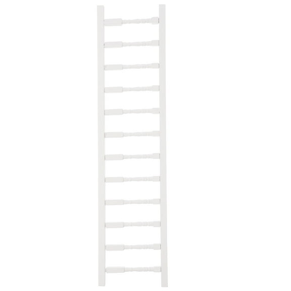 OUNONA White Wooden Dollhouse Decor Ladder 1:12 Scale Miniature Accessory for Creative