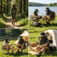 thumbnail image 4 of Mosquito Net Hat with Hidden Breathable Mesh,Womens Sun Hat Outdoor UV Protection,UV Protection Hat for Outdoor Fishing Gardening, 4 of 7