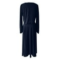 thumbnail image 5 of Elegant Women's Floral Printed Loose Fit Long Sleeve Tunic and Pants Two Piece Outfit Set, 5 of 7