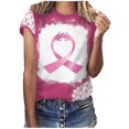 thumbnail image 1 of Blusa de manga corta con estampado de cuello redondo informal para mujer a la moda, Tops de verano Pompotops hkajfhjk457135, 1 of 5
