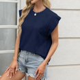 thumbnail image 5 of Blouses for Women Dressy Casual 3/4 Length Sleeve Womens Tops with Smocked Cuffs, 5 of 7