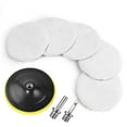 Fule 8psc Buffing Polishing Pads Wool Wheel Mop Set Car Polisher Pad