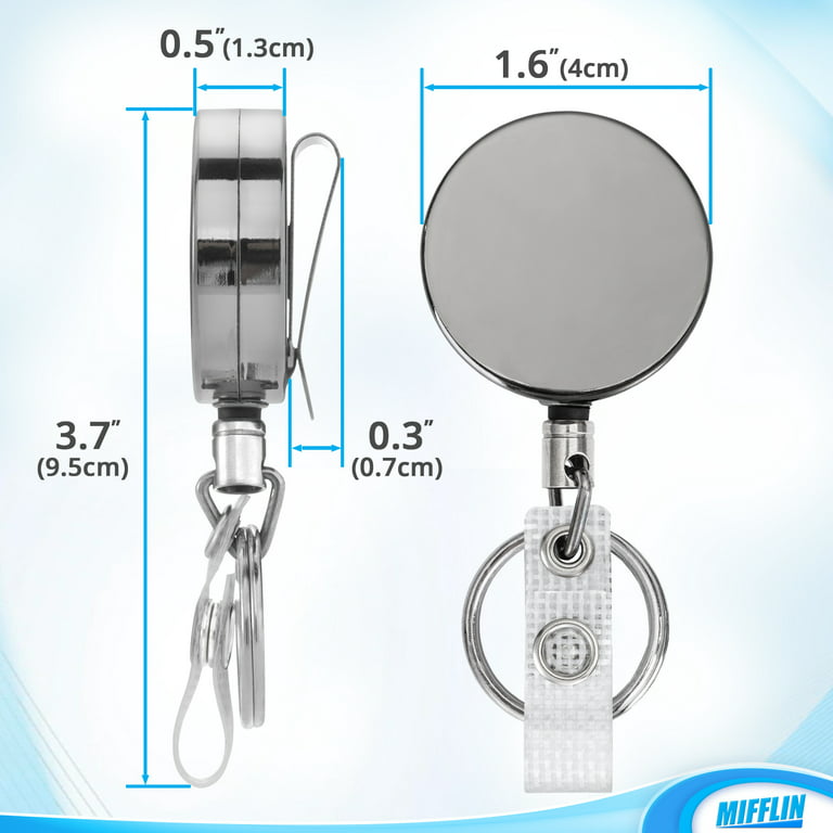 50% Lightweight] Retractable Badge Reel Metal ID Kuwait