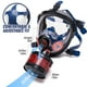thumbnail image 2 of Máscara de gas, máscara de gas de cara completa, supervivencia nuclear con filtro de carbón activado de 40 mm, máscara de respirador de silicona reutilizable para gases, vapor orgánico, 2 of 5