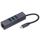 thumbnail image 2 of Adaptador USB C A Ethernet, Puerto Gigabit Ethernet RJ45 Hub USB C 3 Puertos USB Plug And Play 4 En 1 Para Computadoras Portátiles, 2 of 7