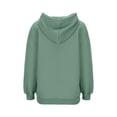 thumbnail image 5 of 1/2 Zip Pullover Hoodies Womens Trendy Waffle Knitted Sweatshirt with Pocket Loose Casual Drawstring Hooded Top (2XL, Green), 5 of 6