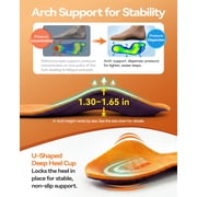Plantar Fasciitis Insoles Arch Support Inserts Orthotic DynWalker High Arch Support Supination Metatarsalgia Tendonitis Insoles Standing All Day Work XXL