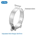 thumbnail image 2 of Uxcell T-Bolt Hose Clamp 2Pack 92-97mm 304 Stainless Steel Intake Intercooler Clamps, 2 of 4