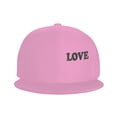 thumbnail image 2 of ZICANCN Love The Moment Baseball Caps, Trucker Hats for Men And Women, Adjustable Breathable Flat Caps, Pink, 2 of 8