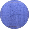 thumbnail image 1 of Ahgly Company Indoor Round Abstract Blue Modern Area Rugs, 5' Round, 1 of 4