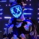 thumbnail image 4 of Máscara de Halloween LED - Máscara iluminada Máscaras LED Máscara aterradora con cable EL para mascarada Cosplay Máscara facial iluminada, 4 of 4