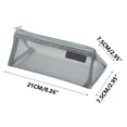 thumbnail image 3 of Aqestyerly Transparent Mesh Nylon Pencil Case, Large Capacity, 1 Count, 3 of 6