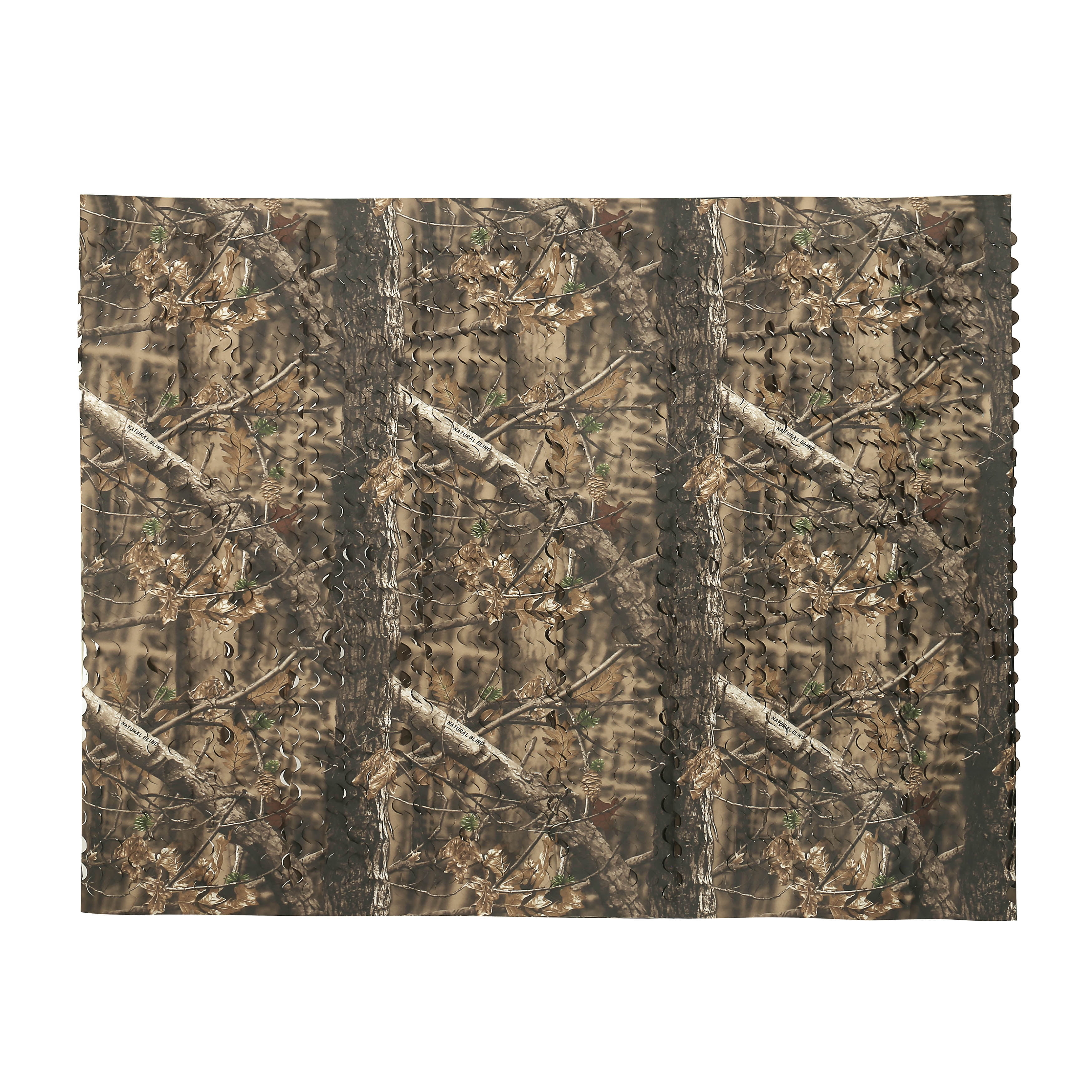 AUSCAMOTEK 300D Camo Net Camouflage Netting Blinds Material for Hunting Accessories Ground Portable Blind Tree Stand Chair Brown 5x10 Feet